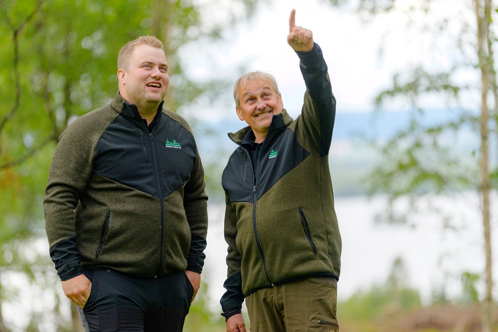 Gustav och Kjell, virkesköpare på Nykvist Skogs